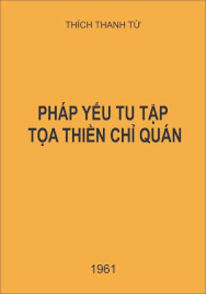 Pháp Yếu Tu Tập Tọa Thiền Chỉ Quán của Đại sư Trí Khải